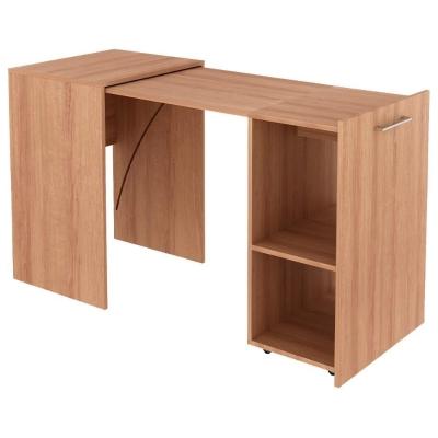 Escrivaninha Multiuso Retratil 2 Nicho Me4170 Amendoa Tecno Mobili Amendoa