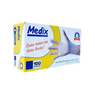 Medix Luvas P/ Procedimentos De Vinil M C/100