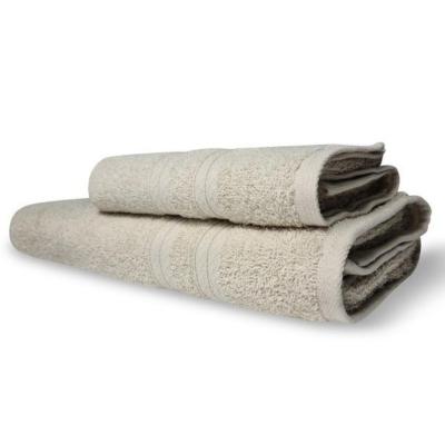 Jogo 2 Toalhas Itália Soft 1 Banho 1 Rosto Grossa 100% Algodão 430g-m² - Bege Bege