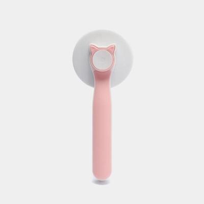 Escova Removedora De Pelos Massageadora Gatos Cachorros Pets - Rosa