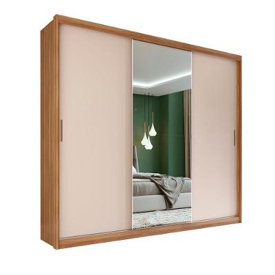 Guarda Roupa Casal 3 Portas Leeds Flex Amêndola Off White