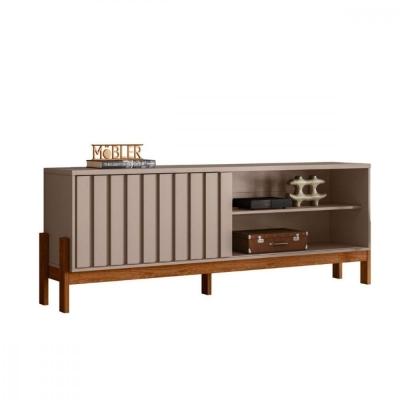 Rack Para Tv Até 75 Aurora 1.8 Mobler Grigio/cinamomo Mel