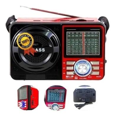 Radio Retro Bluethoo Recarregável Portátil Usb Fm Am