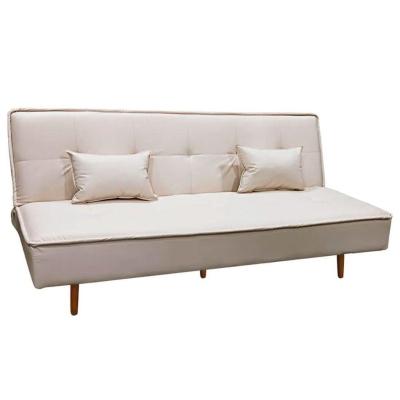 Sofá Cama Silver 3 Lugares Reclinável 1,92 Material Sintético Bege Speciale Home Bege