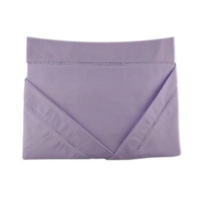 Jogo De Cama Ponto Palito Casal 04 Peças 100% Algodão Percal 150 Fios - Lilás