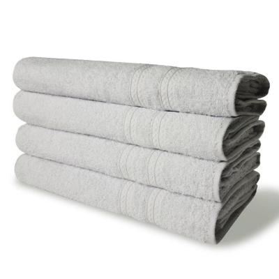 Kit Com 4 Toalhas De Banho 430g-m² Grande Grossa 80x150cm Itália Soft - Branco Branco