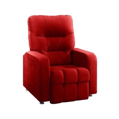 Poltrona Do Papai Reclinável Maldivas Suede Vermelho Plus Speciale Home Vermelho