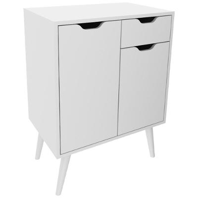 Gabinete Para Banheiro 2 Portas 1 Gaveta Bn3637 Branco Tecno Mobili Branco