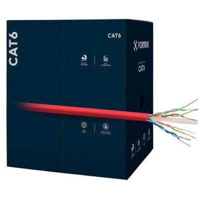 Cabo De Rede Cat6 305m Fortrek Fk510c Cmx Vermelho - Cx - 305 [f002]