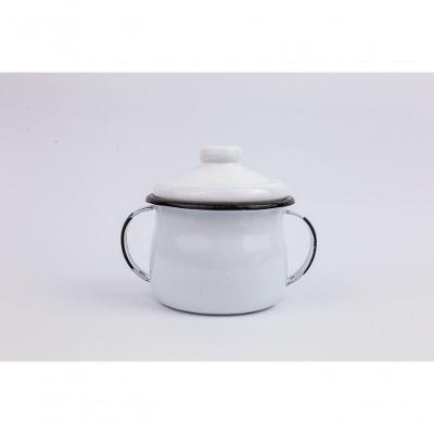 Açucareiro Esmaltado Branco 500ml Esmaltados Silva 2319