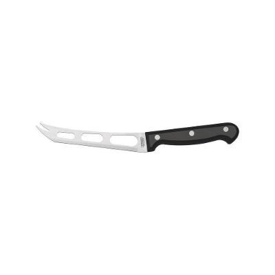 Faca Para Queijo Tramontina Ultracorte Com Lâmina Em Aço Inox E Cabo De Polipropileno Preto 6" Tramontina