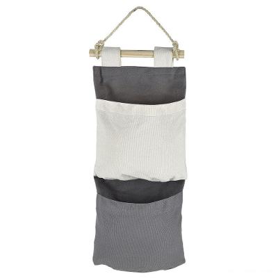 Organizador Tramontina Em Lona Natural Com 3 Bolsos E Corda Para Pendurar Tramontina