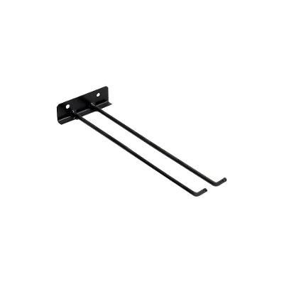 Suporte Para Vassouras De Parede Aço Carbono Preto 30Cm