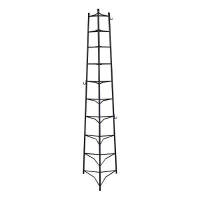 Tripé Porta Panelas Estrela Preto 10 Compartimentos 188Cm