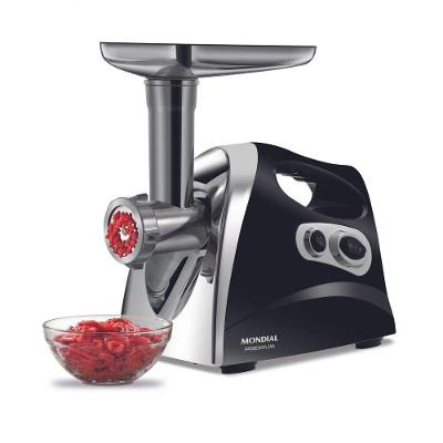 Moedor De Carne Elétrico Mondial Premium Mc-03 Preto/Inox 127V