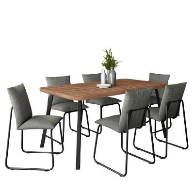 Conjunto Sala De Jantar 6 Cadeiras Di Nettuno Carraro Nog Pre