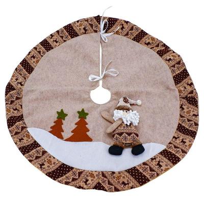 Saia Para árvore De Natal Temática Papai Noel 88cm