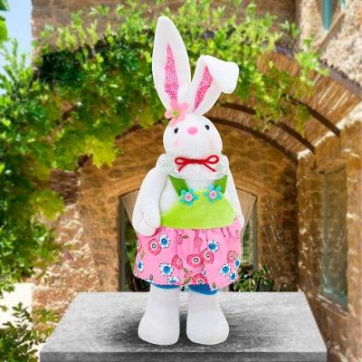 Coelha De Páscoa Decoração Enfeite Tecido Coelhinha 47cm