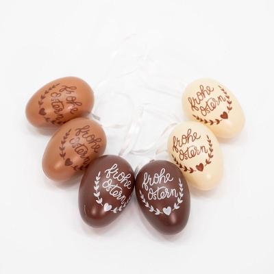 36 Ovos De Páscoa Marrom Pendente Enfeite Decorativo