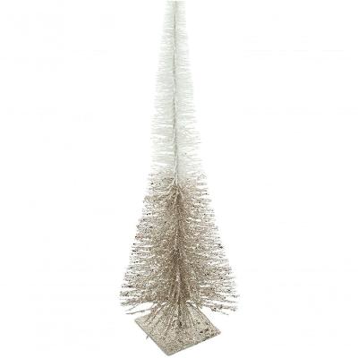 Mini Pinheiro Pinheirinho Natalino Decorativo Prata 50cm