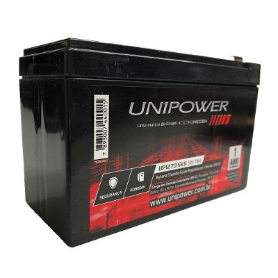 Bateria Unipower Para Segurança-nobreak Up1270seg 12v 7.0ah