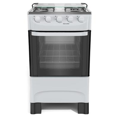 Fogão Mueller 4 Bocas Branco Acendimento Manual Mfi4ba