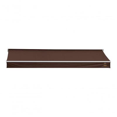 Toldo Articulado Flex - Pvc - 4,00M Marrom Projeção 1,50