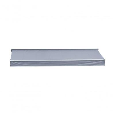 Toldo Articulado Flex - Pvc - 3,00M Cinza Projeção 1,50