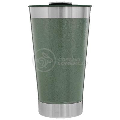 Copo Térmico Com Tampa E Abridor De Garrafa 473ml Verde
