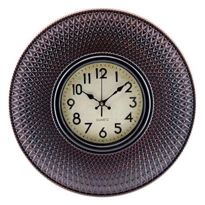 Relógio De Parede Decorativo Clássico 40cm Cobre