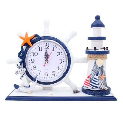 Relógio De Mesa Timão Náutico Farol Marítimo