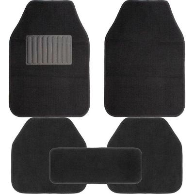 Tapete Automotivo Universal Carpê Luxo Antiderrapante Preto