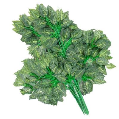 12 Ramos Decoração Arranjo Ficus Artificial Planta Plástico 14 Galhos Cada 61cm