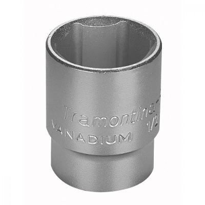 Soquete Sextavado Em Aço Cromo Vanadio 23 Mm - Encaixe 1/2 Tramontina Pro