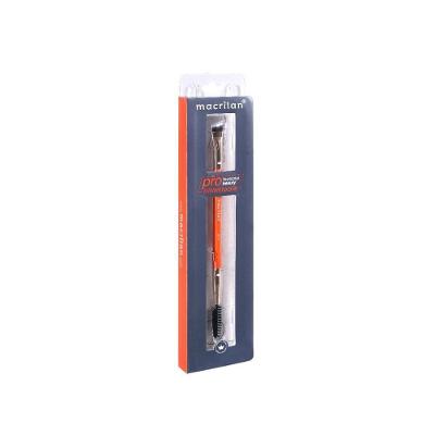 Macrilan Pincel Profissional Duplo Chanfrado E Escova - Linha Beauty Tools