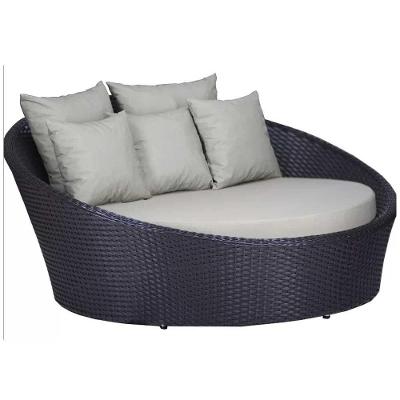 Chaise Sofá Livia Varanda Jardim  Preto