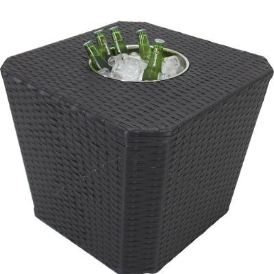 Mesa Grécia Em Alumínio Com Balde  Preto