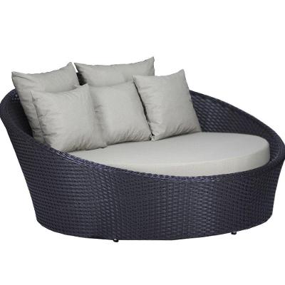 Chaise Sofá Livia Varanda Jardim  Preto
