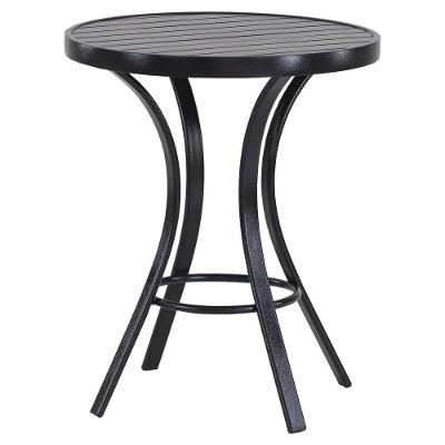 Mesa De Centro Emily Com Tampo Ripado  Preto