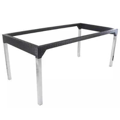 Mesa Retangular Alumínio Haiti Para Cozinha  Capuccino