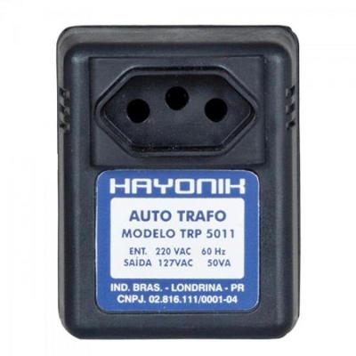 Auto Transformador Parede 220/127Vac 50Va Trp 5011 Preto Hayonik
