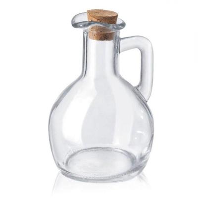 Kit 4 Galheteiros De Azeite Vinagre Vidro Com Tampa Cortiça 180ml