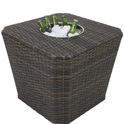 Mesa Grécia Em Alumínio Com Balde  Pedra Ferro