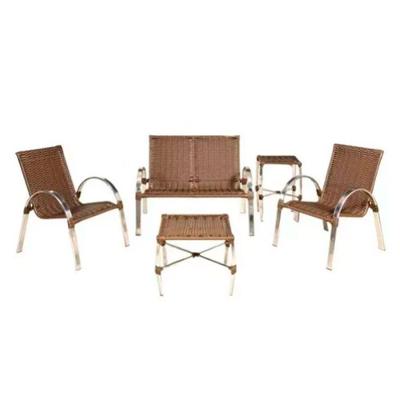 2 Cadeiras E Namoradeira E Mesa Mini Garden  Argila