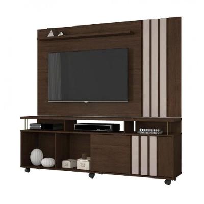 Painel Com Rack Atraente Tv Até 70 Polegadas Jcm Móveis Cacau - Off White