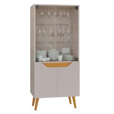 Cristaleira Plena 4 Portas Jcm Off White - Cinamomo