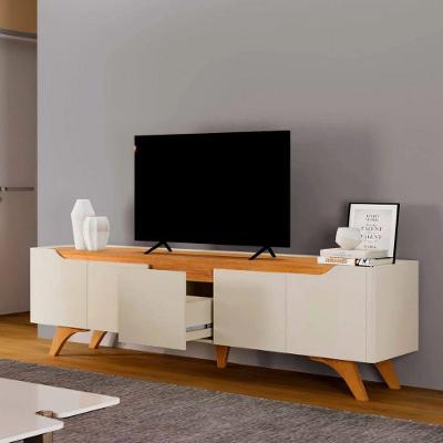 Rack Atenas Para Tv Até 75 Polegadas 4 Portas 1 Gav Mavaular Off White - Naturalle