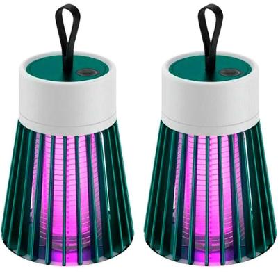 Kit 2 Luminárias Lâmpada Led Repelente Elétrico Ultravioleta
