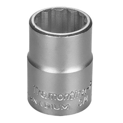 Soquete Estriado Em Aço Cromo Vanádio 25 Mm - Encaixe 3-4" Tramontina