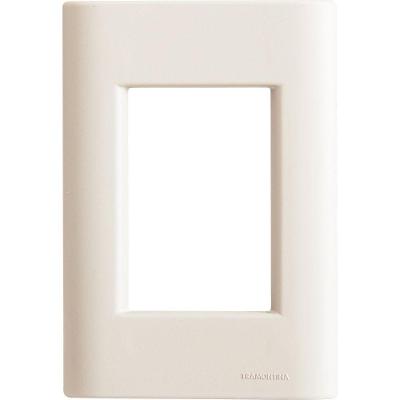 Placa 3 Postos 4x2 Tramontina Giz Branca Soft Touch Sem Suporte Tramontina